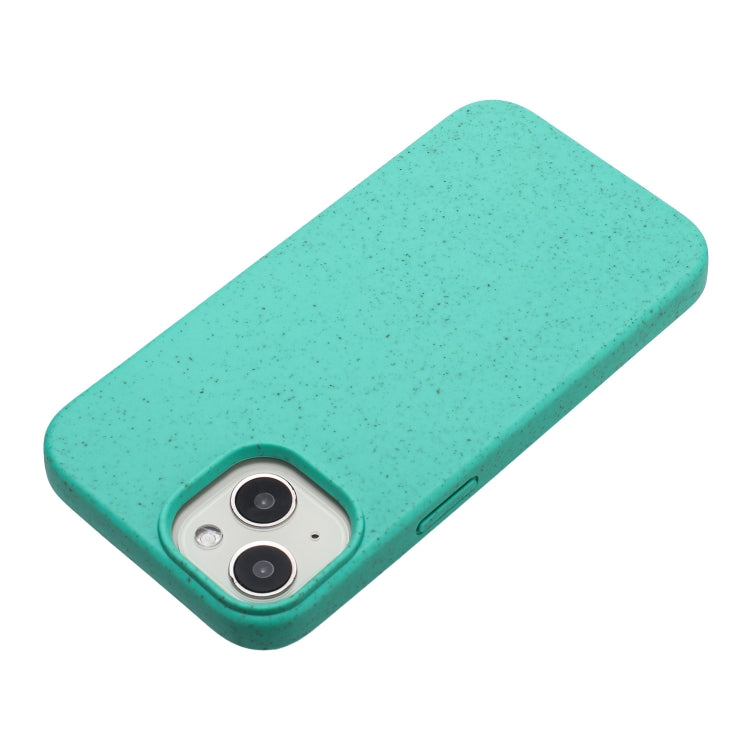 For iPhone 14 Plus Wheat MagSafe Magnetic Straw Material + TPU Phone Case(Green) - iPhone 14 Plus Cases by PMC Jewellery | Online Shopping South Africa | PMC Jewellery