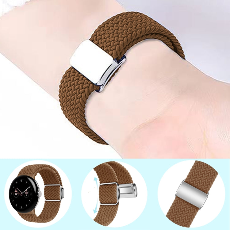 For Google Pixel Watch / Watch 2 Nylon Loop Magnetic Buckle Watch Band(Colorful Starlight) - Watch Bands by PMC TechLife | Online Shopping South Africa | PMC TechLife