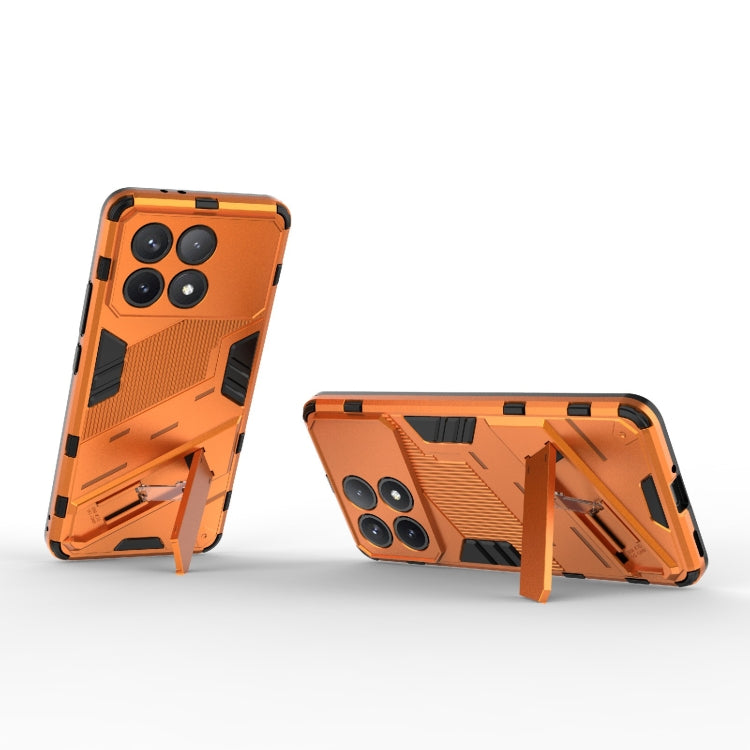 For Xiaomi Redmi K70 5G Punk Armor 2 in 1 PC + TPU Phone Case with Holder(Orange) - K70 Cases by PMC Jewellery | Online Shopping South Africa | PMC Jewellery | Buy Now Pay Later Mobicred