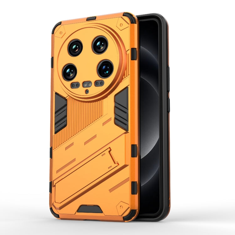 For Xiaomi 14 Ultra 5G Punk Armor 2 in 1 PC + TPU Phone Case with Holder(Orange) - 14 Ultra Cases by PMC Jewellery | Online Shopping South Africa | PMC Jewellery | Buy Now Pay Later Mobicred