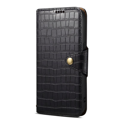 For Samsung Galaxy S24+ 5G Denior Crocodile Texture Oil Edge Leather Phone Case(Black) - Galaxy S24+ 5G Cases by Denior | Online Shopping South Africa | PMC Jewellery | Buy Now Pay Later Mobicred