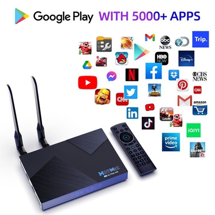 H96 Max V58 Android 12.0 Smart TV Box, 4GB+32GB, Quad-core Cortex-A76 and Quad-core Cortex-A55(UK Plug) - Others by PMC Jewellery | Online Shopping South Africa | PMC Jewellery | Buy Now Pay Later Mobicred