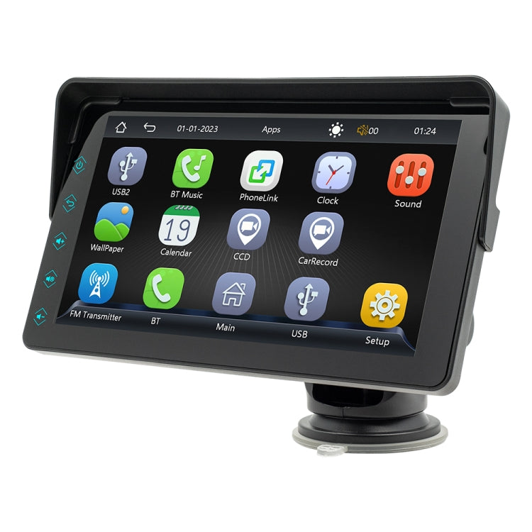 B5311 7 inch Portable Car MP5 Player Support CarPlay / Android Auto(Black) - Car MP3 & MP4 & MP5 by PMC Jewellery | Online Shopping South Africa | PMC Jewellery