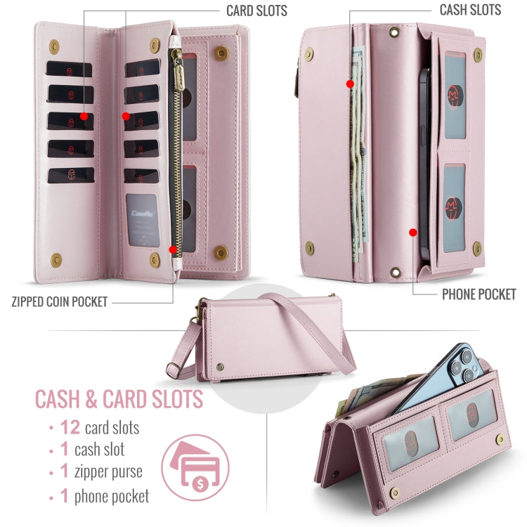 CaseMe ME10 Universal Wallet Phone Case with Lanyard(Pink) - free shipping - PMC Jewellery - Order now!