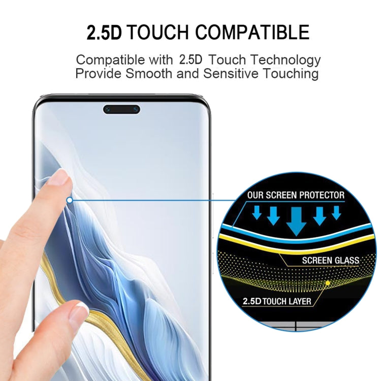 For Honor Magic6 Pro / X60 Pro 25pcs 9H HD 3D Curved Edge Tempered Glass Film(Black) - Honor Tempered Glass by PMC Jewellery | Online Shopping South Africa | PMC Jewellery | Buy Now Pay Later Mobicred