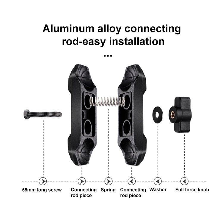 RUIGPRO Crab Clamp Action Camera Bracket 1/4 Ball Head Mount with Rod - Holder by RUIGPRO | Online Shopping South Africa | PMC TechLife | Buy Now Pay Later Mobicred