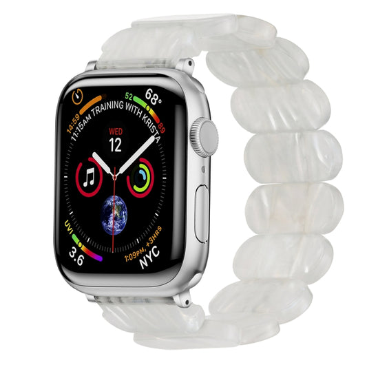 For Apple Watch Series 8 41mm Stretch Rope Resin Watch Band(Fluorescent Color) - Watch Bands by PMC Jewellery | Online Shopping South Africa | PMC Jewellery