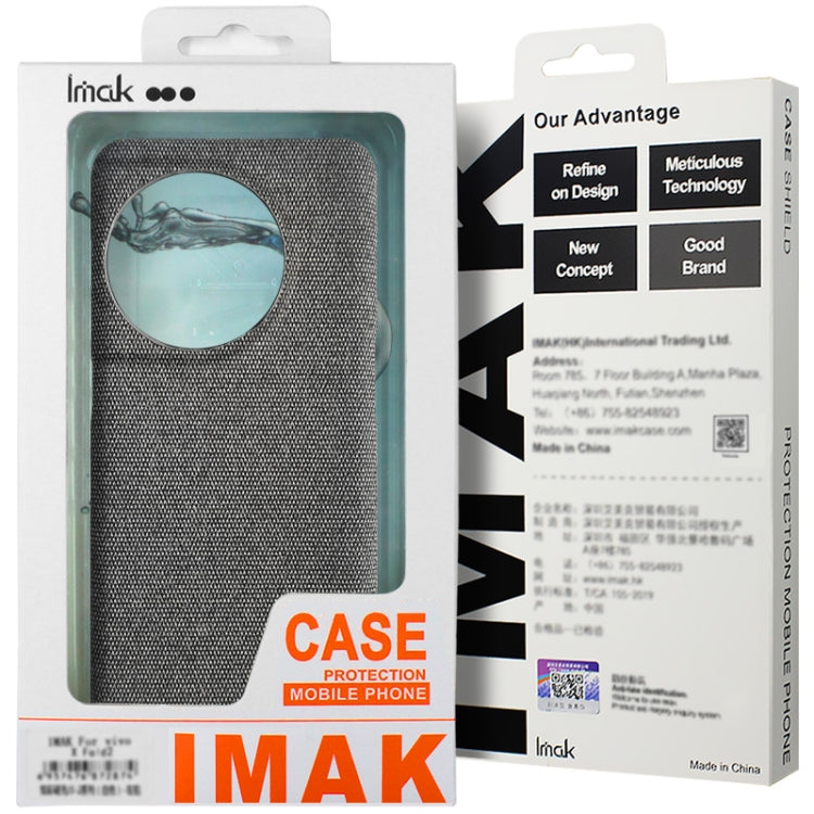 For Samsung Galaxy S24 Ultra 5G imak Ruiyi Series Cloth Texture PU + PC Phone Case(Light Grey) - Galaxy S24 Ultra 5G Cases by imak | Online Shopping South Africa | PMC Jewellery | Buy Now Pay Later Mobicred