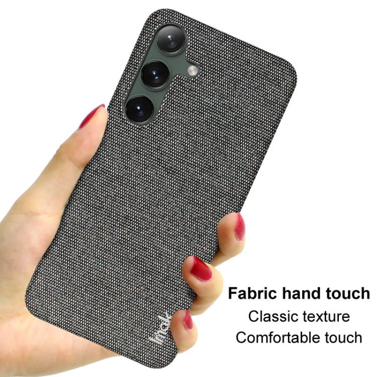 For Samsung Galaxy S24+ 5G imak Ruiyi Series Cloth Texture PU + PC Phone Case(Dark Grey) - Galaxy S24+ 5G Cases by imak | Online Shopping South Africa | PMC Jewellery | Buy Now Pay Later Mobicred