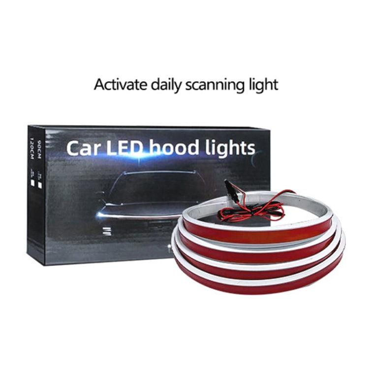 Car Startup Scan Through Hood LED Daytime Running Atmosphere Light, Length:1.8m(White Light) - Running Lights by PMC Jewellery | Online Shopping South Africa | PMC Jewellery | Buy Now Pay Later Mobicred