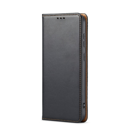 For Samsung Galaxy S24 5G Fierre Shann PU Genuine Leather Texture Phone Case(Black) - Galaxy S24 5G Cases by FIERRE SHANN | Online Shopping South Africa | PMC Jewellery | Buy Now Pay Later Mobicred