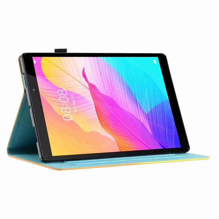 For iPad 11 Pro 2024 / 2020 / Air 4 10.9 Marble Pattern Stitching Smart Leather Tablet Case(Gold Blue) - iPad Air (2022) / (2020) 10.9 Cases by PMC Jewellery | Online Shopping South Africa | PMC Jewellery | Buy Now Pay Later Mobicred