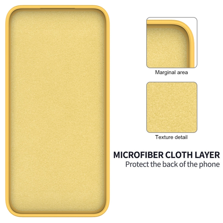 For Infinix GT 10 Pro Solid Color Liquid Silicone Dropproof Full Coverage Protective Case(Yellow) - Infinix Cases by PMC TechLife | Online Shopping South Africa | PMC TechLife