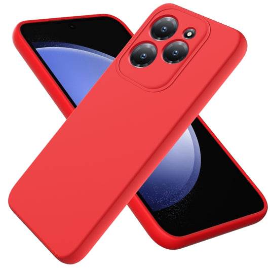 For Infinix Hot 40/Hot 40 Pro Solid Color Liquid Silicone Dropproof Full Coverage Protective Case(Red) - Infinix Cases by PMC Jewellery | Online Shopping South Africa | PMC Jewellery | Buy Now Pay Later Mobicred