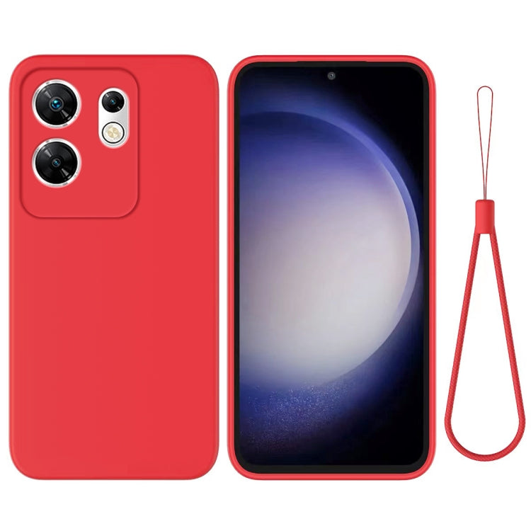 For Infinix Zero 30 4G Solid Color Liquid Silicone Dropproof Full Coverage Protective Case(Red) - Infinix Cases by PMC TechLife | Online Shopping South Africa | PMC TechLife | Buy Now Pay Later Mobicred