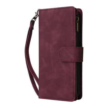 For Google Pixel 9 Multifunctional Multi-Card Wallet Phone Leather Case(Wine Red) - Google Cases by PMC Jewellery | Online Shopping South Africa | PMC Jewellery | Buy Now Pay Later Mobicred