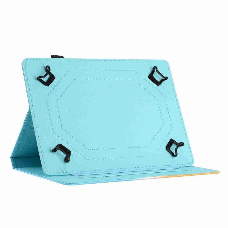For 10 inch Painted Pattern Stitching Leather Tablet Case(Moonlight Eagle) - 10 - 11 inch by PMC TechLife | Online Shopping South Africa | PMC TechLife | Buy Now Pay Later Mobicred