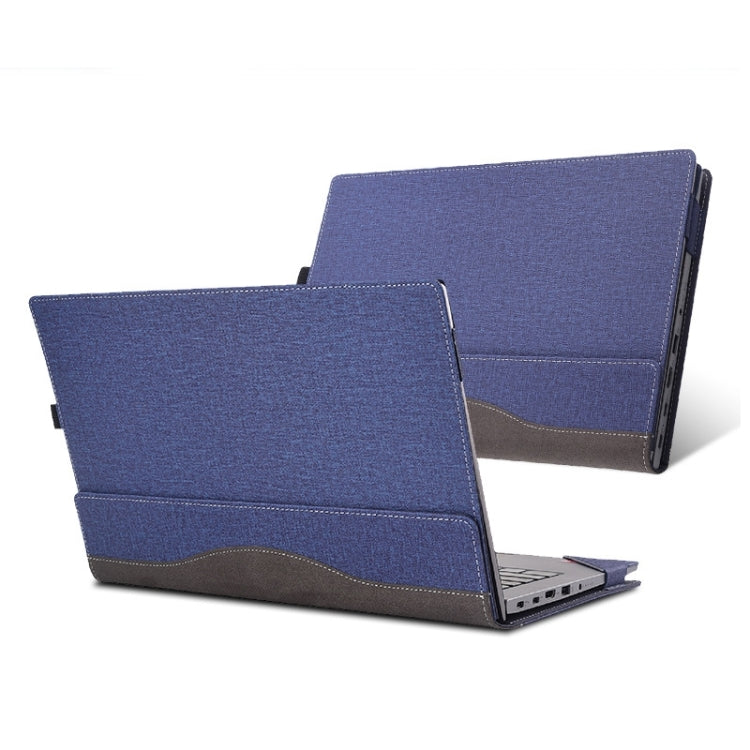 For Lenovo ThinkPad E15 Gen 3 Laptop Leather Anti-Fall Protective Case(Dark Blue) - 15.6 - 17 inch by PMC Jewellery | Online Shopping South Africa | PMC Jewellery | Buy Now Pay Later Mobicred