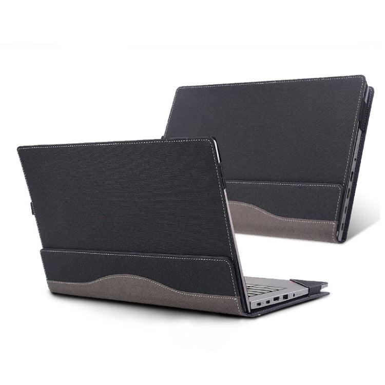 For Lenovo K14 Gen 1 Laptop Leather Shockproof Protective Case(Black) - 14.1 inch by PMC Jewellery | Online Shopping South Africa | PMC Jewellery | Buy Now Pay Later Mobicred