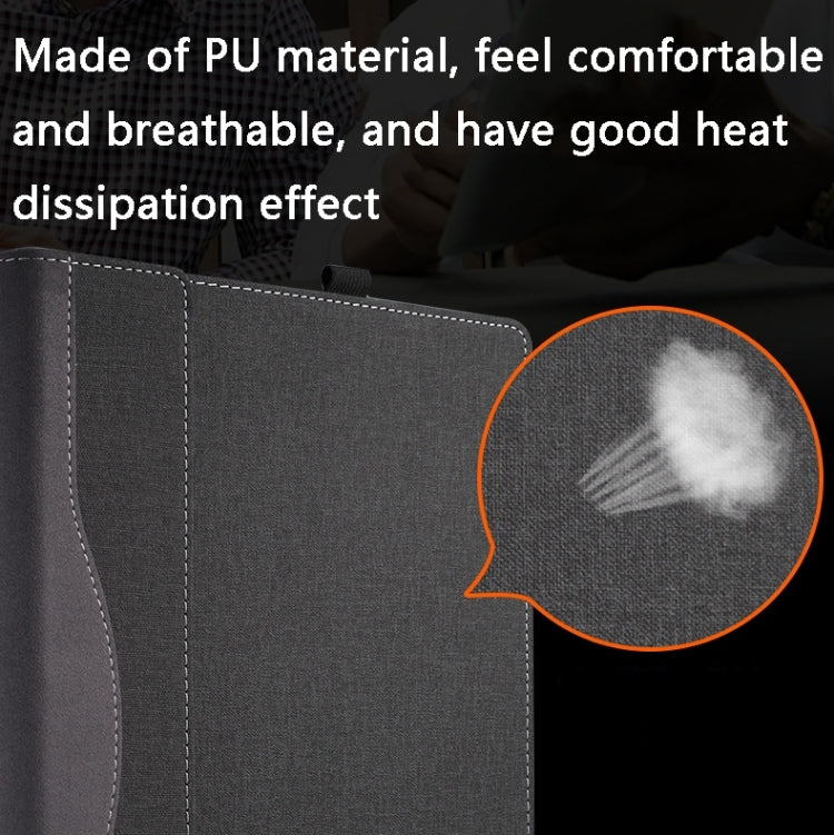 For Lenovo K14 Gen 1 Laptop Leather Shockproof Protective Case(Black) - 14.1 inch by PMC Jewellery | Online Shopping South Africa | PMC Jewellery | Buy Now Pay Later Mobicred