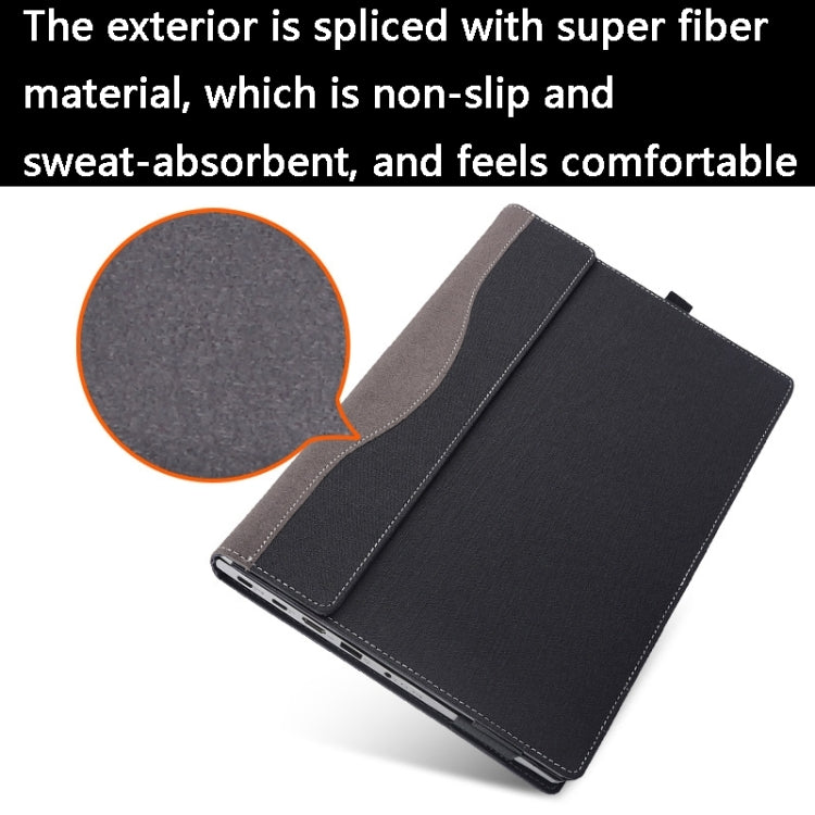 For Lenovo K14 Gen 1 Laptop Leather Shockproof Protective Case(Black) - 14.1 inch by PMC Jewellery | Online Shopping South Africa | PMC Jewellery | Buy Now Pay Later Mobicred