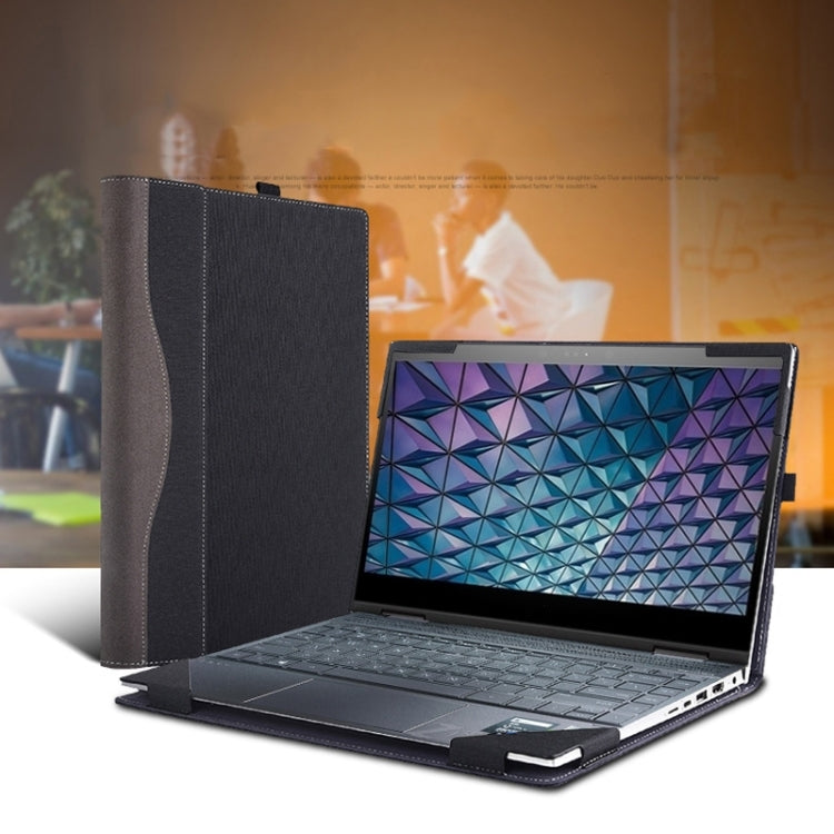 For Lenovo K14 Gen 1 Laptop Leather Shockproof Protective Case(Black) - 14.1 inch by PMC Jewellery | Online Shopping South Africa | PMC Jewellery | Buy Now Pay Later Mobicred