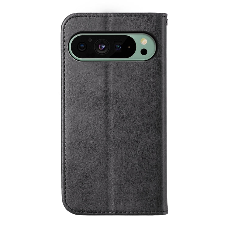 For Google Pixel 9 Cubic Grid Calf Texture Magnetic Leather Phone Case(Black) - Google Cases by PMC Jewellery | Online Shopping South Africa | PMC Jewellery | Buy Now Pay Later Mobicred