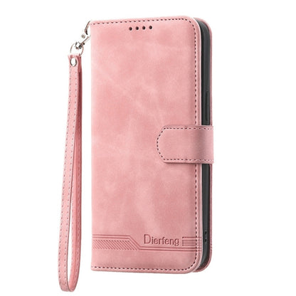 For Google Pixel 9 Dierfeng Dream Line TPU + PU Leather Phone Case(Pink) - Google Cases by PMC Jewellery | Online Shopping South Africa | PMC Jewellery | Buy Now Pay Later Mobicred