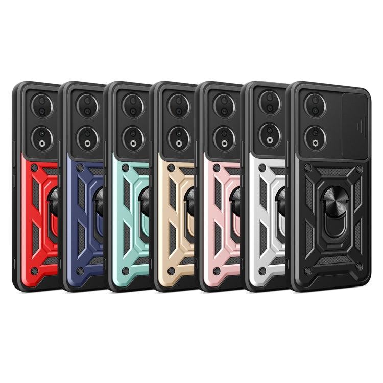For Honor 90 5G Sliding Camera Cover Design TPU+PC Phone Case(Red) - Honor Cases by PMC TechLife | Online Shopping South Africa | PMC TechLife | Buy Now Pay Later Mobicred