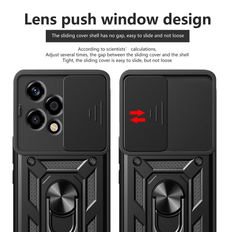 For Honor 200 Lite Global Sliding Camera Cover Design TPU+PC Phone Case(Black) - free shipping - PMC TechLife - Order now!