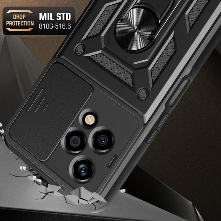 For Honor 200 Lite Global Sliding Camera Cover Design TPU+PC Phone Case(Black) - free shipping - PMC TechLife - Order now!