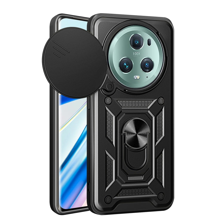 For Honor Magic5 Pro Sliding Camera Cover Design TPU+PC Phone Case(Black) - free shipping - PMC TechLife - Order now!