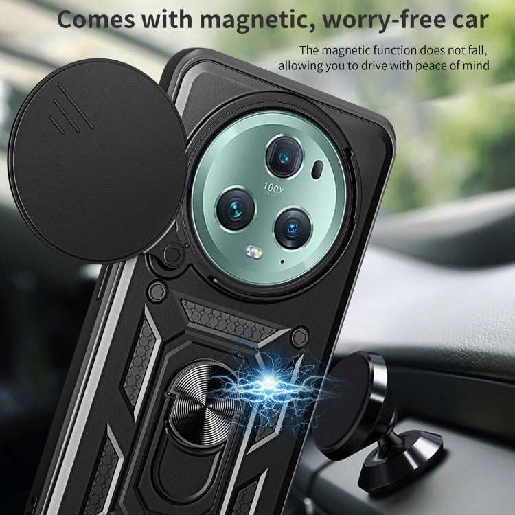 For Honor Magic5 Pro Sliding Camera Cover Design TPU+PC Phone Case(Black) - free shipping - PMC TechLife - Order now!