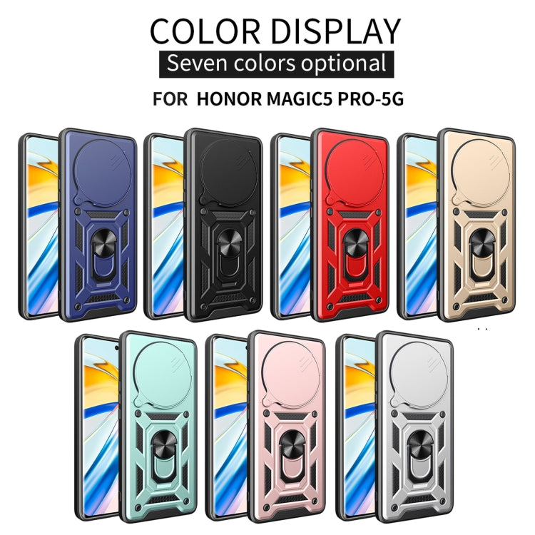 For Honor Magic5 Pro Sliding Camera Cover Design TPU+PC Phone Case(Silver) - free shipping - PMC TechLife - Order now!
