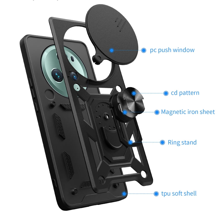 For Honor Magic5 Pro Sliding Camera Cover Design TPU+PC Phone Case(Silver) - free shipping - PMC TechLife - Order now!