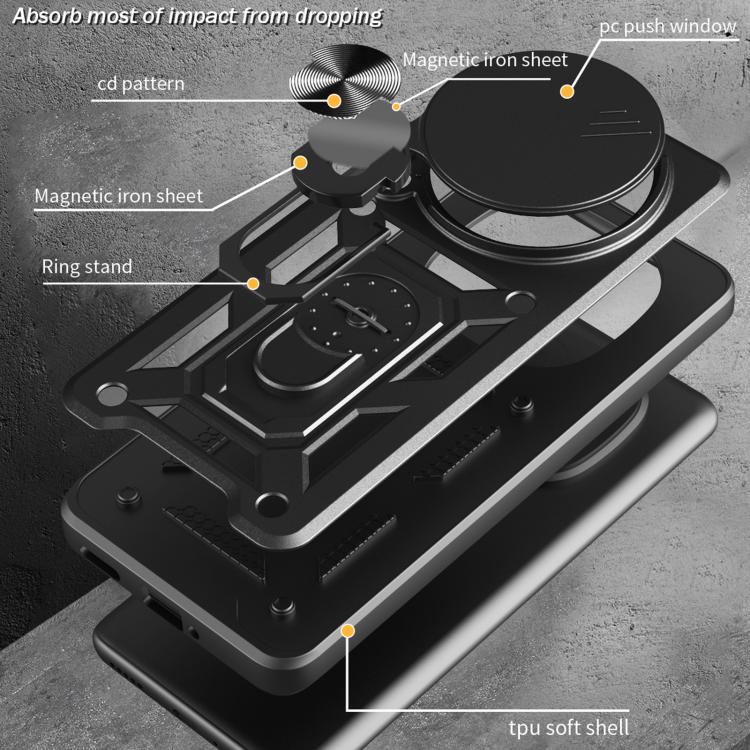 For Honor Magic7 Pro Sliding Camera Cover Design TPU+PC Phone Case(Blue) - free shipping - PMC TechLife - Order now!