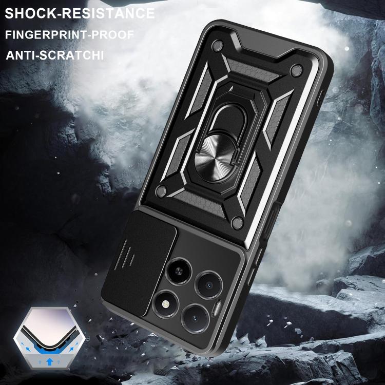 For Honor X5b Plus Sliding Camera Cover Design TPU+PC Phone Case(Red) - free shipping - PMC TechLife - Order now!