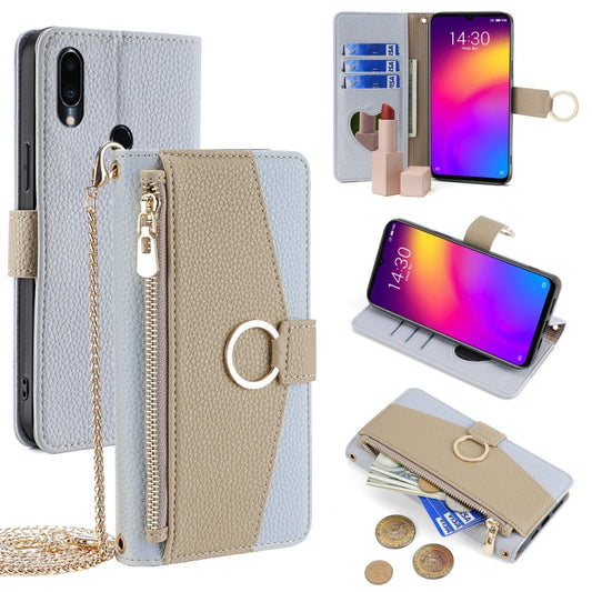 For Meizu Note 9 Crossbody Litchi Texture Leather Phone Case(Blue) - Meizu by PMC Jewellery | Online Shopping South Africa | PMC Jewellery | Buy Now Pay Later Mobicred