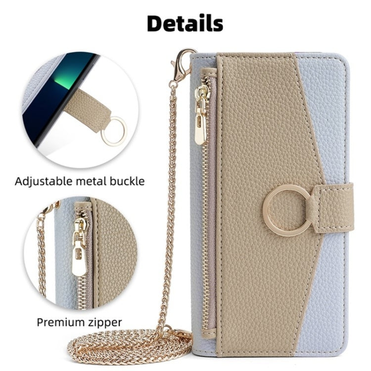 For Kyocera Android One S10 Crossbody Litchi Texture Leather Phone Case(Blue) - More Brand by PMC TechLife | Online Shopping South Africa | PMC TechLife | Buy Now Pay Later Mobicred