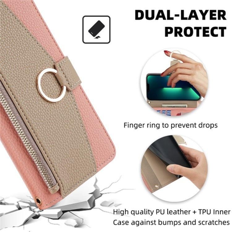 For Blackview Oscal C30 / Oscal C30 Pro Crossbody Litchi Texture Leather Phone Case(Pink) - More Brand by PMC Jewellery | Online Shopping South Africa | PMC Jewellery | Buy Now Pay Later Mobicred