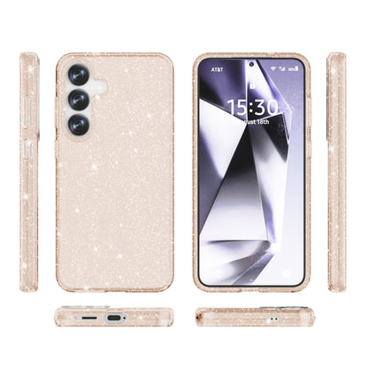 For Samsung Galaxy S25 5G Shockproof Terminator Glitter Powder Phone Case(Gold) - Galaxy S25 5G Cases by PMC Jewellery | Online Shopping South Africa | PMC Jewellery | Buy Now Pay Later Mobicred