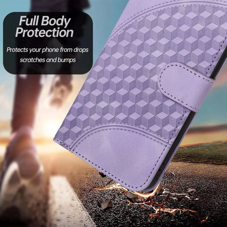 For iPhone 16 Pro Max YX0060 Elephant Head Embossed Phone Leather Case with Lanyard(Light Purple) - iPhone 16 Pro Max Cases by PMC Jewellery | Online Shopping South Africa | PMC Jewellery | Buy Now Pay Later Mobicred