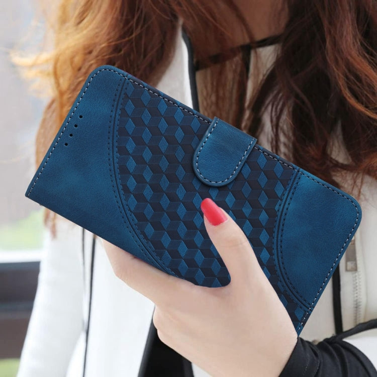 For iPhone 16 Plus YX0060 Elephant Head Embossed Phone Leather Case with Lanyard(Royal Blue) - free shipping - PMC TechLife - Order now!