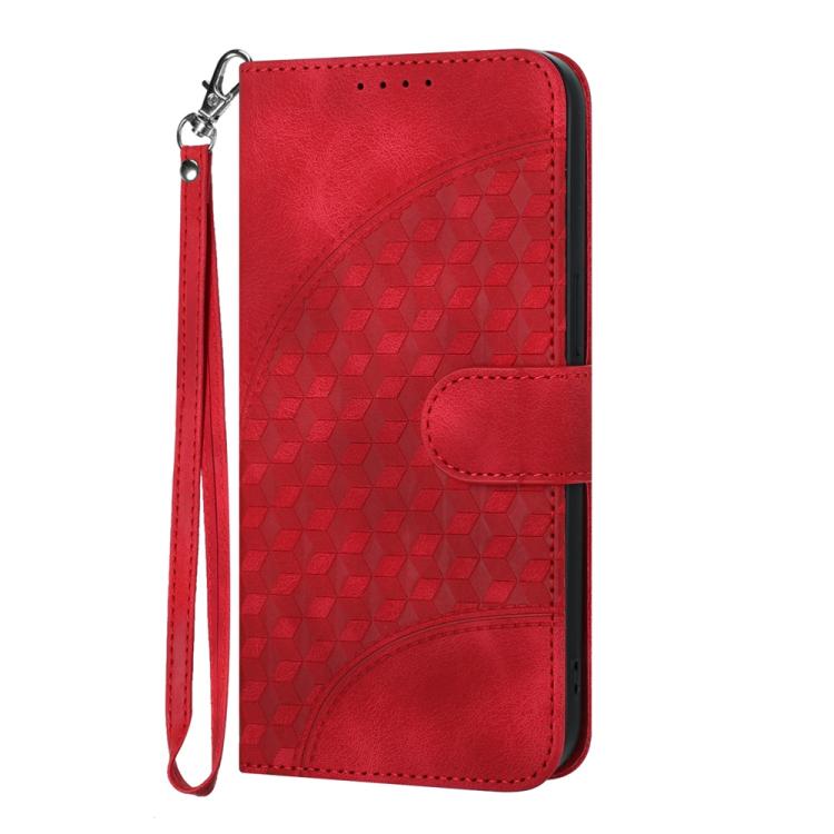 For iPhone 17 Pro YX0060 Elephant Head Embossed Phone Leather Case with Lanyard(Red) - free shipping - PMc TechLife - Order now!