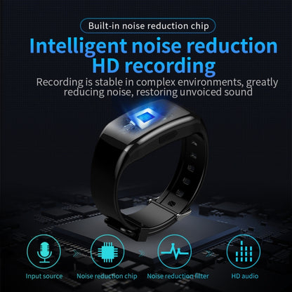 JNN D5 HD Noise Reduction Smart Recording Electronic Bracelet, Capacity:32GB - Recording Pen by JNN | Online Shopping South Africa | PMC Jewellery | Buy Now Pay Later Mobicred