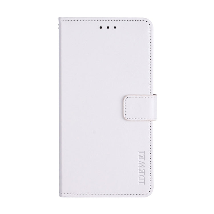 For iPhone 15 Pro Max idewei Crazy Horse Texture Leather Phone Case with Holder(White) - iPhone 15 Pro Max Cases by idewei | Online Shopping South Africa | PMC Jewellery | Buy Now Pay Later Mobicred