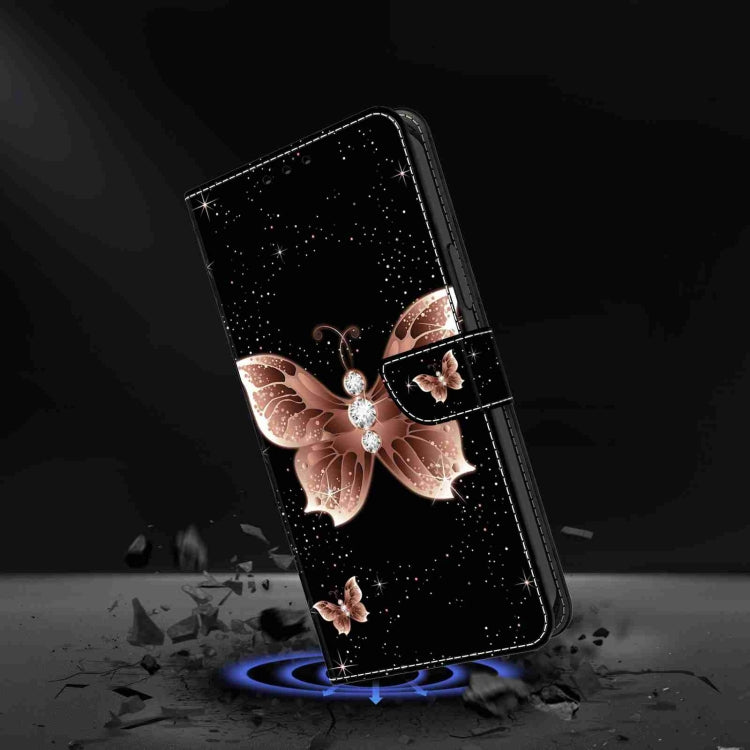 For Honor Magic5 Pro Crystal 3D Shockproof Protective Leather Phone Case(Pink Diamond Butterfly) - Honor Cases by PMC TechLife | Online Shopping South Africa | PMC TechLife | Buy Now Pay Later Mobicred