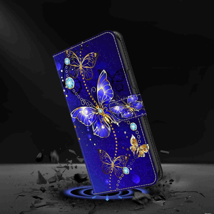 For Honor Magic5 Pro Crystal 3D Shockproof Protective Leather Phone Case(Diamond Butterfly) - Honor Cases by PMC TechLife | Online Shopping South Africa | PMC TechLife | Buy Now Pay Later Mobicred