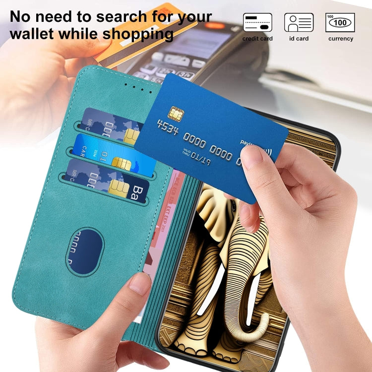 For Google Pixel 9 Pro YX0060 Elephant Head Embossed Phone Leather Case with Lanyard(Light Blue) - Google Cases by PMC TechLife | Online Shopping South Africa | PMC TechLife | Buy Now Pay Later Mobicred