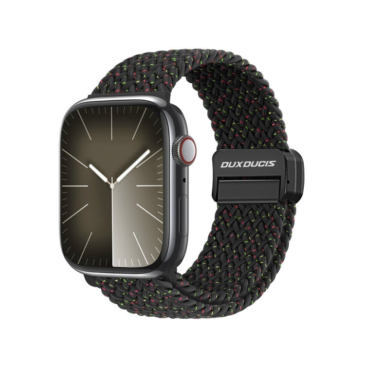 For Apple Watch Series 9 45mm DUX DUCIS Mixture Pro Series Magnetic Buckle Nylon Braid Watch Band(Black Unity) - Watch Bands by DUX DUCIS | Online Shopping South Africa | PMC Jewellery | Buy Now Pay Later Mobicred